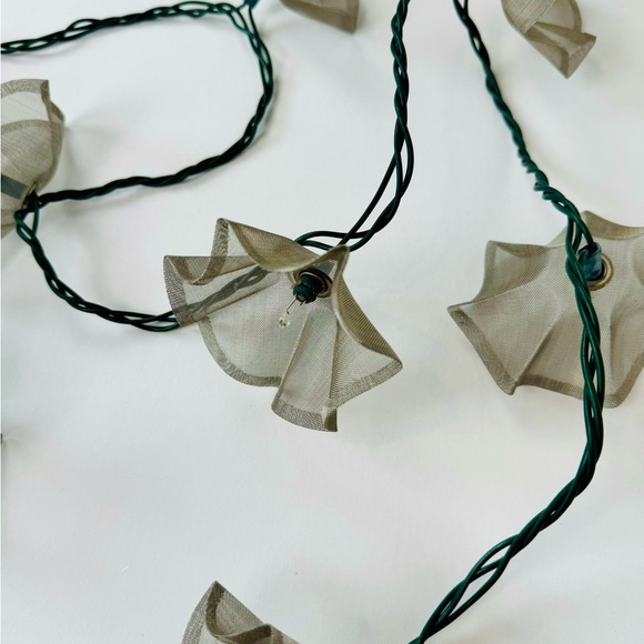 Vintage Christmas Tree String Lights Silver Mesh 2 Strands 20 Lights 180” - Picture 3 of 3